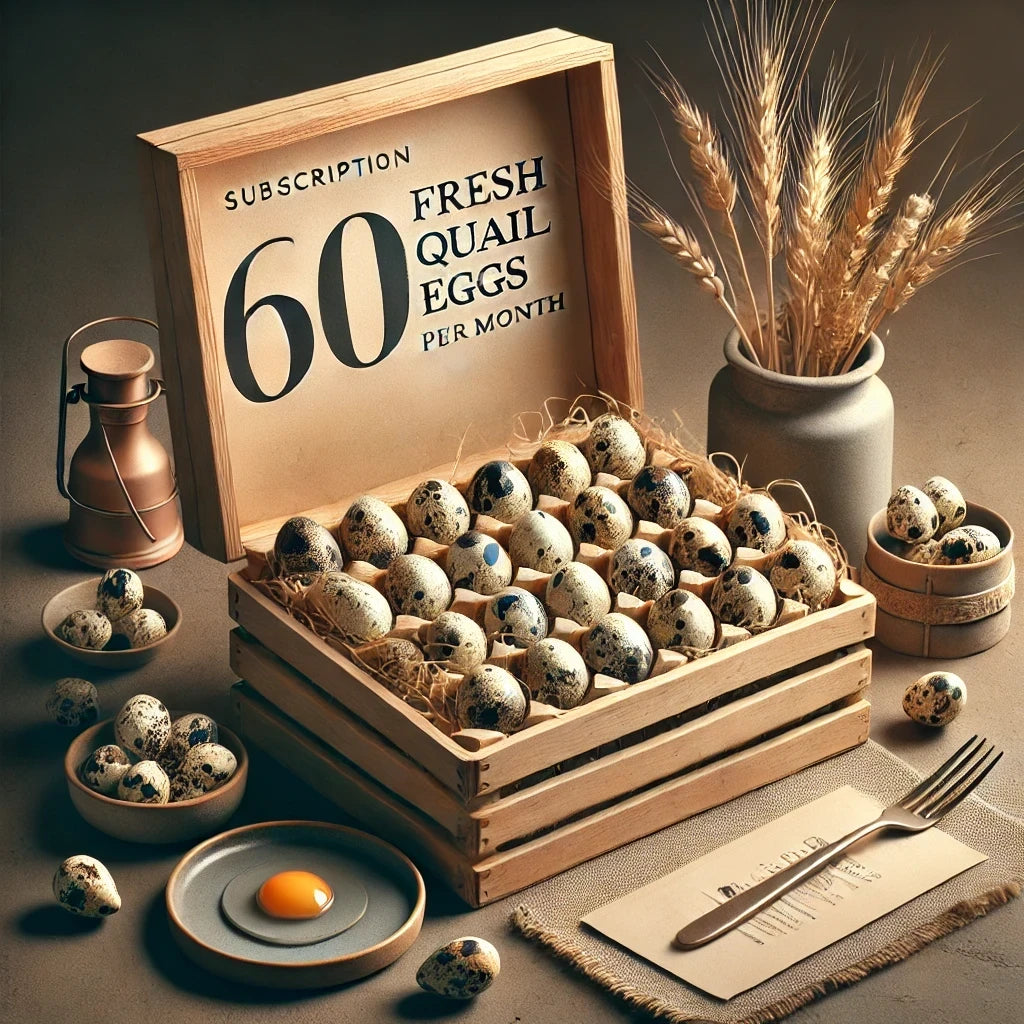 Farm Fresh Quail Egg Membership - 60 Eggs Shipped On Your Schedule